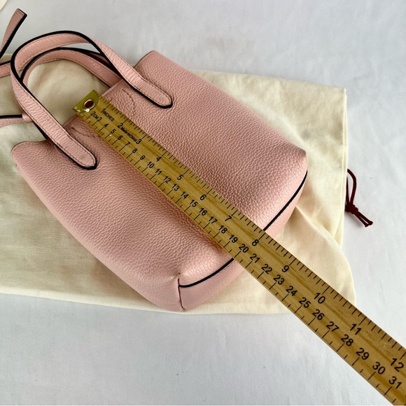 SALVATORE FERRAGAMO Baby Pink Gancini Mini Shopper Tote with dustbag - Picture 14 of 15